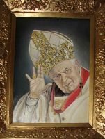 Nr.20.Papież Jan .-w ramie wykonanej według mojego patentu. w zbiorach prywatnych w Toronto.
